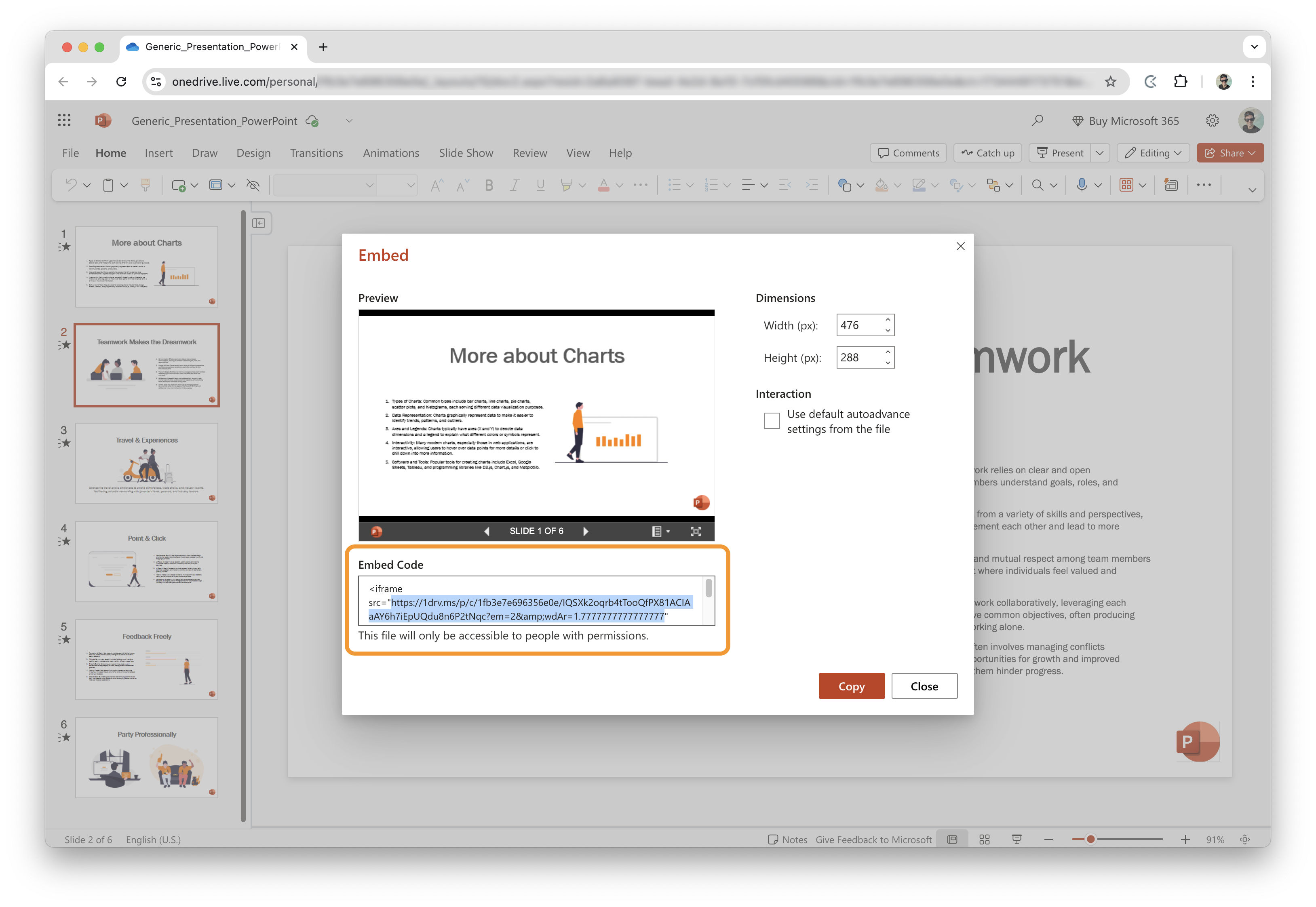 Embed Powerpoint in Vatom Spaces
